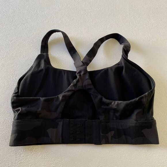 LGNDRY Black Camo Sports Bra Women’s XS Crossback Activewear - Picture 2 of 7